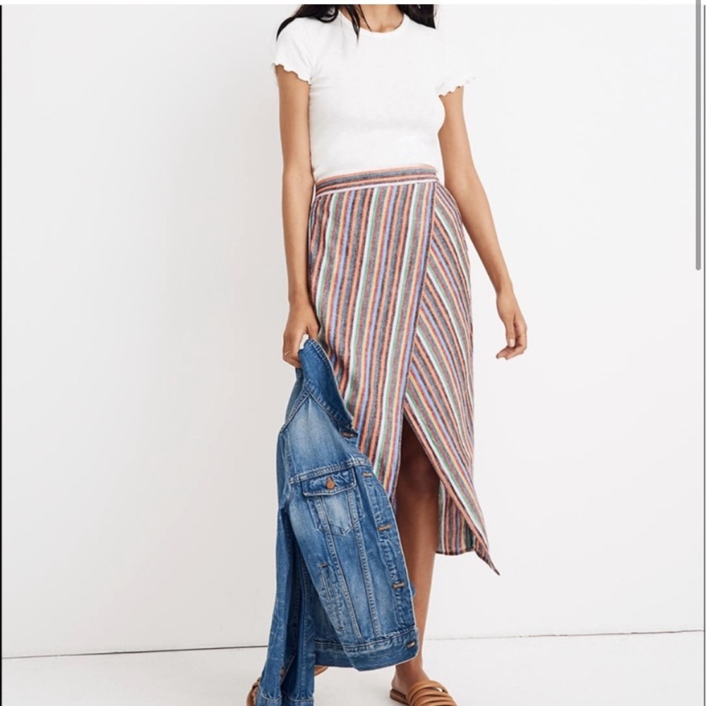 Overlay skirt in Rainbow Stripe XXS XS